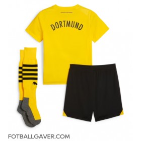 Borussia Dortmund Fotballklær Hjemmedraktsett Barn 2023-24 Kortermet (+ korte bukser)